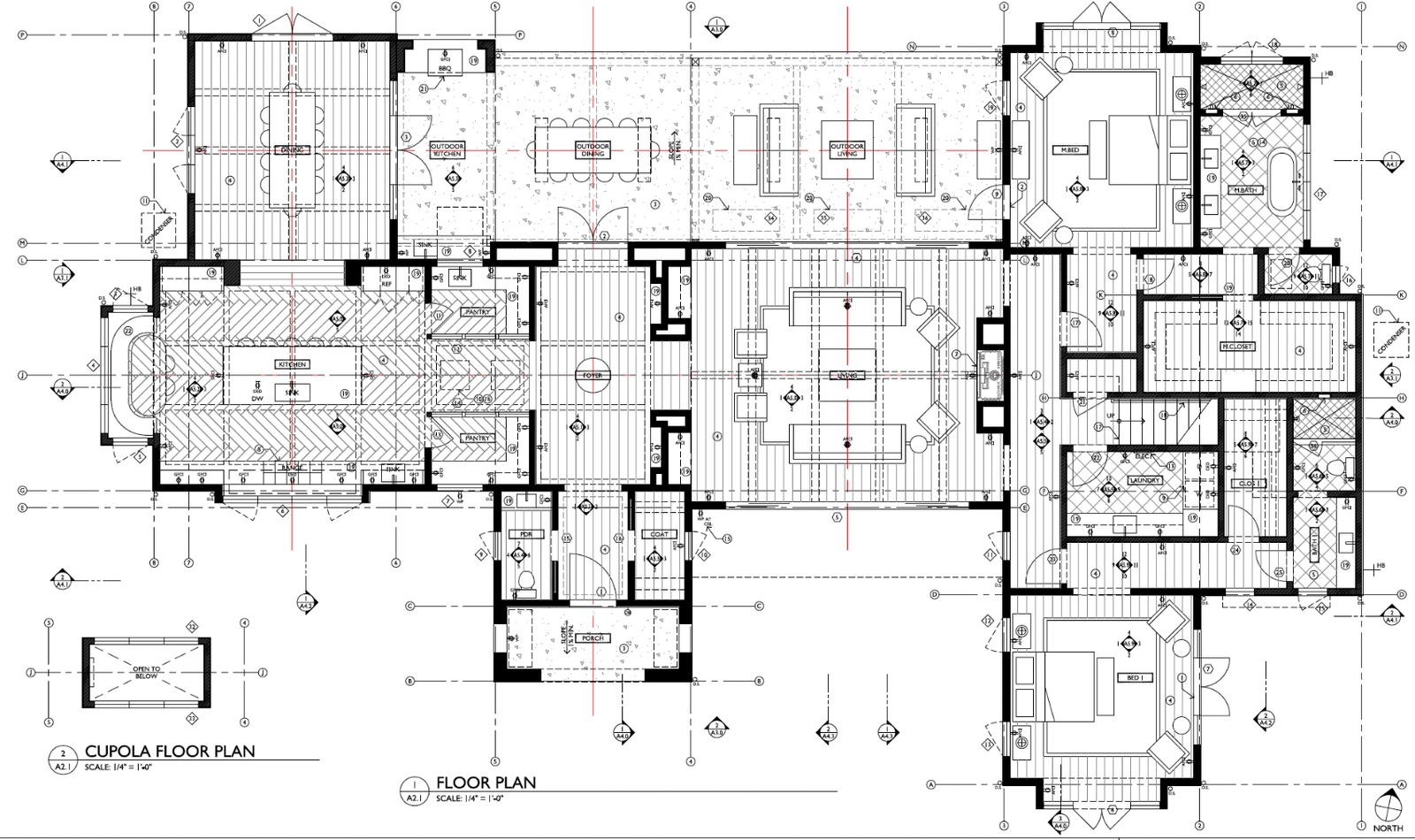 Main level floor plan