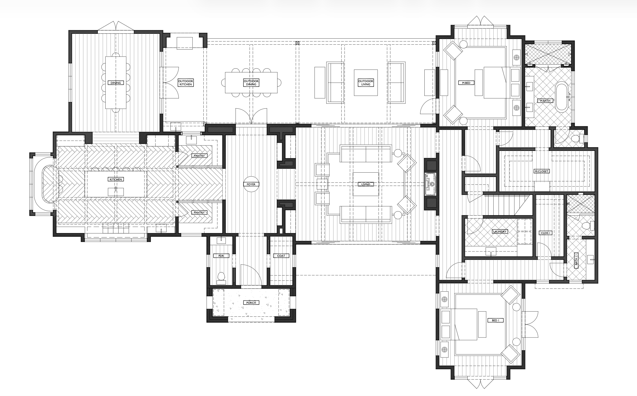 Main level floor plan