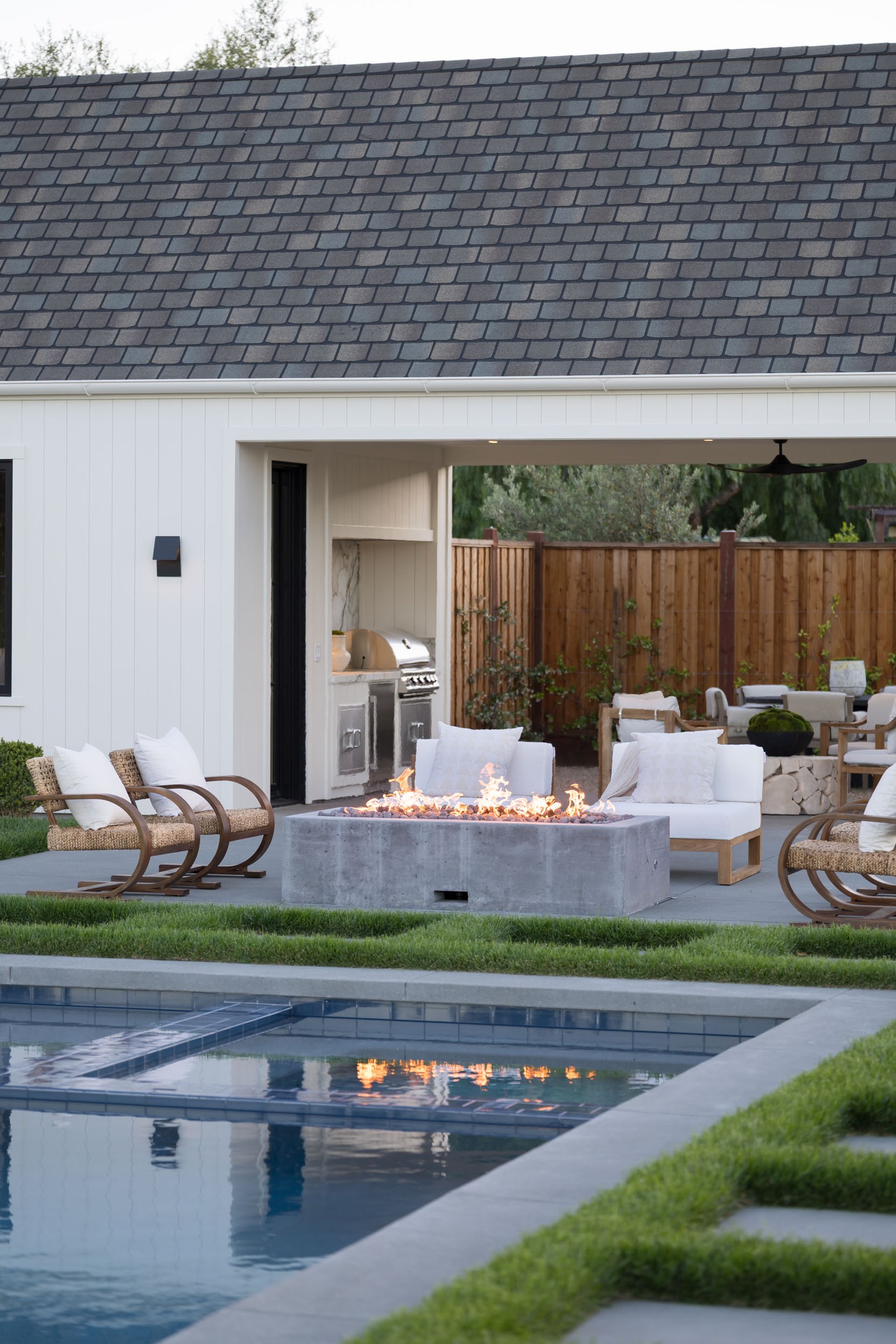 Outdoor lounge and wellness terrace